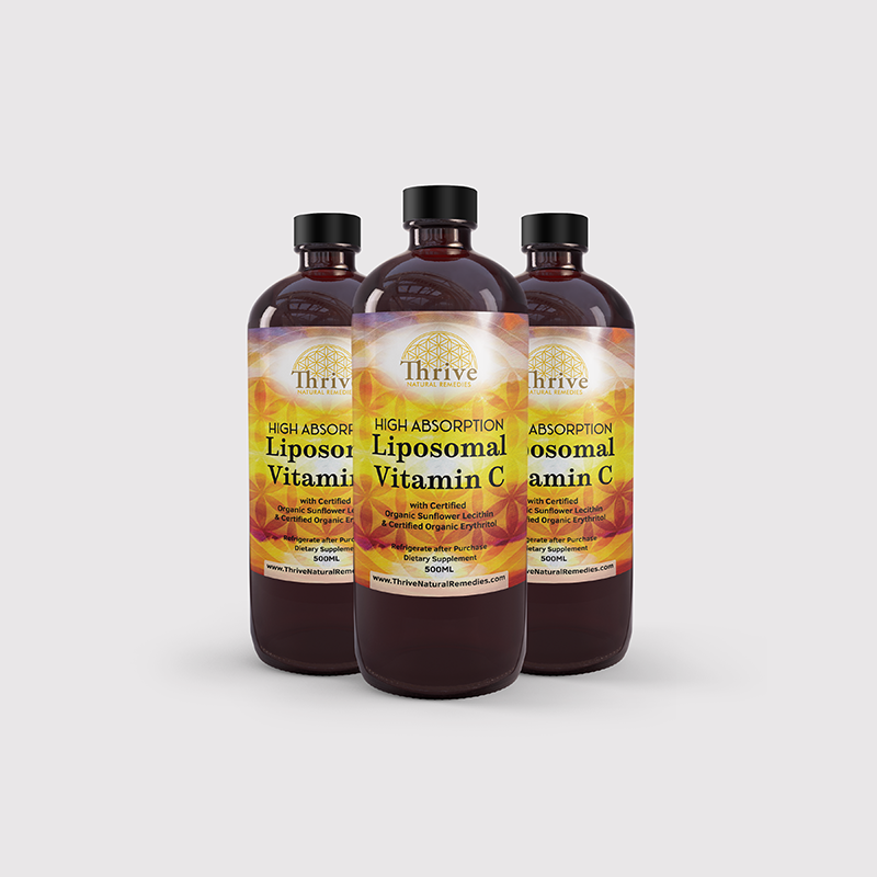 3 x 500ml Liposomal Vitamin C - FREE Shipping Australia-wide
